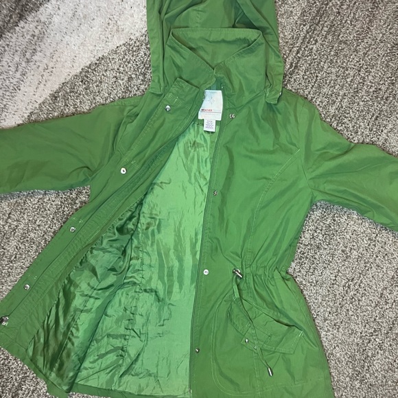 Weather Tamer Green hooded lined fall jacket vintage small - Picture 9 of 16
